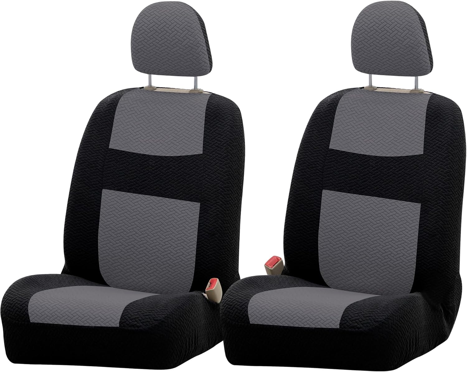 All-Season Milk Silk Fabric car seat Covers Suitable for Various Mainstream car Models, Including seat Covers for The Two Front Seats (Driver's seat and Passenger seat). Milk silk grey front seats-2pcs