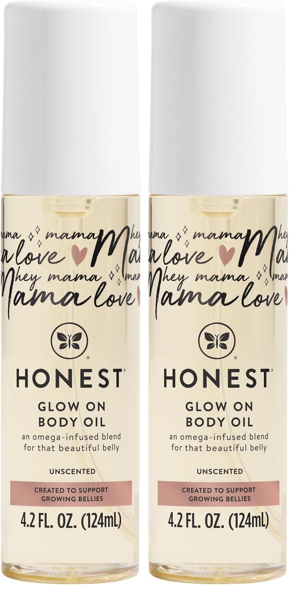 Honest Company Mama Belly Oil, 4.2 fl oz (2-pack)