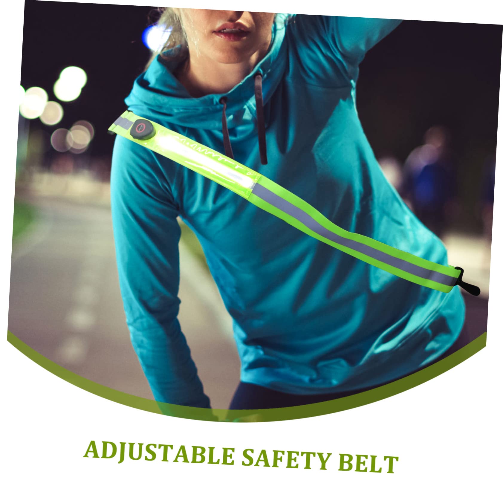 BESPORTBLE Lot De 4 Sangles Réfléchissantes pour La Course Nocturne Confortables Et Visibles Idéales pour Le Sport