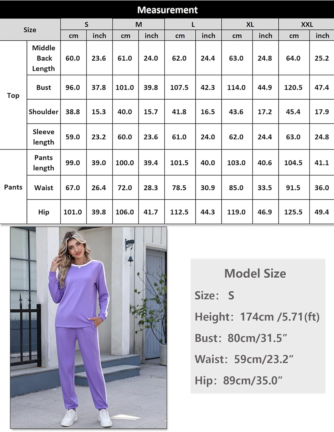 Marvmys Women Long Sleeve Tracksuits Fashion 2 Piece Lounge Set Travel Outfits Jogger Set - Image 6