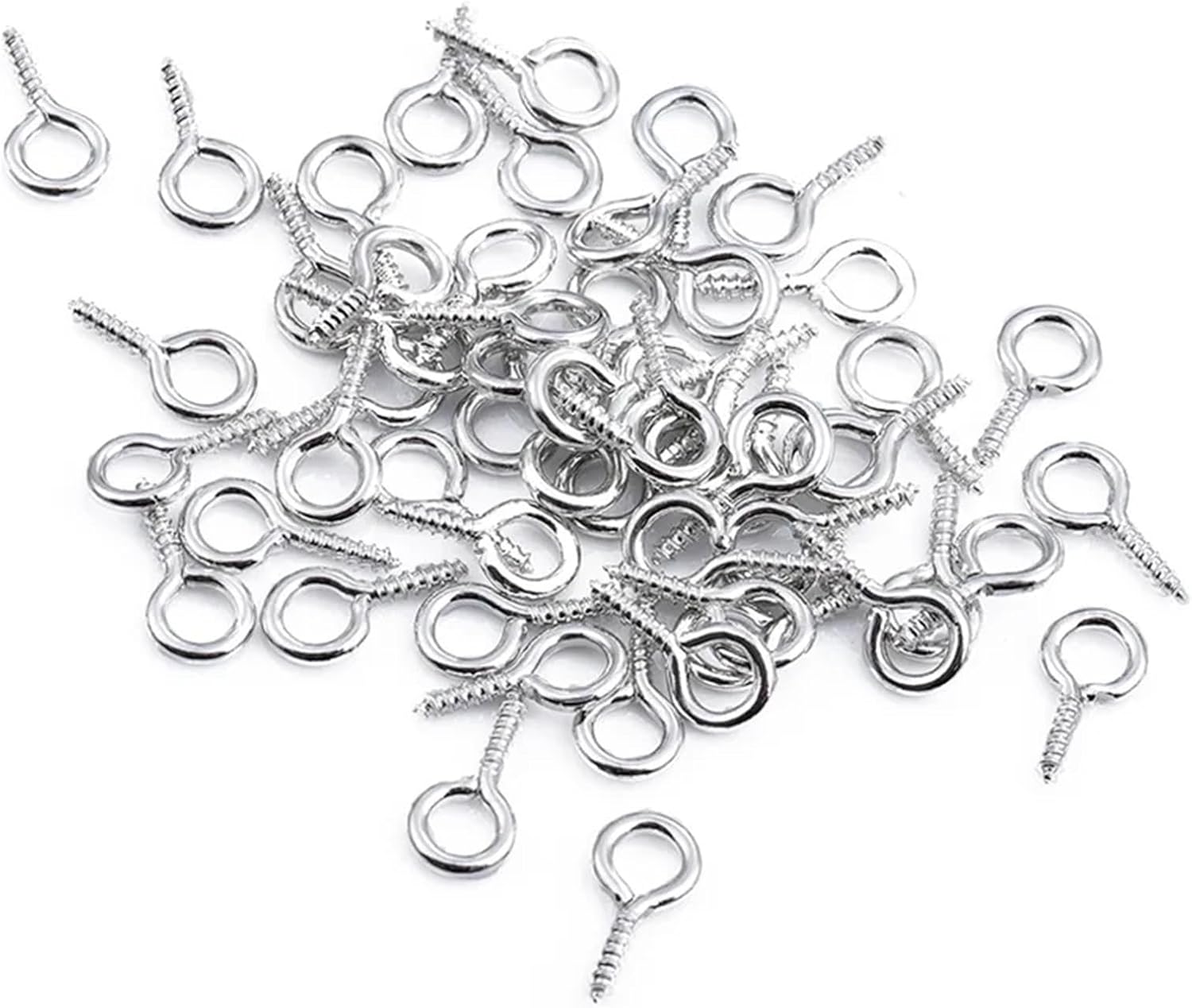 Small Screw Eye Pins 600PCS 6.5×13mm Screw Hooks DIY Jewelry Making Bracelet Eye Pins Clasps Earrings for Pendant Cork Bottles(Gold)