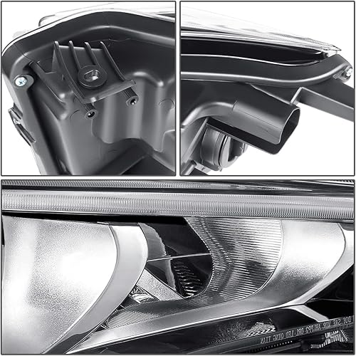 Miniatura 6 de DNA MOTORING OEM-HL-0181-R - Faro delantero LED derecho compatible con Infiniti Q50 14-17, compatible con modelos con faros adaptativos solamente