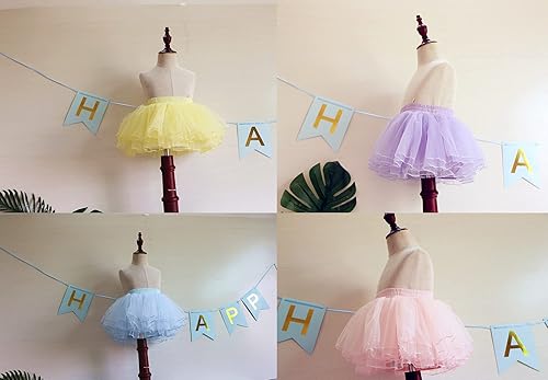 Miniatura 5 de Baby Girls' Tutu Skirt Toddler 4 Layered Tulle Tutus 1-9T