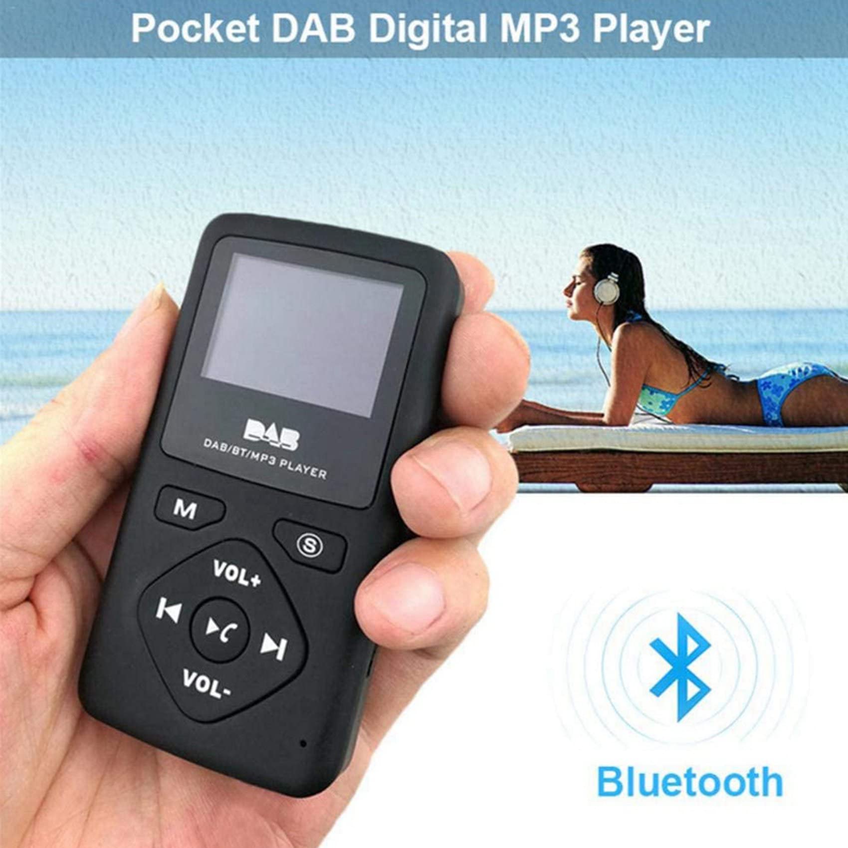 2X Radio Digital/Bluetooth 4.0 Bolsillo Personal FM Mini Radio Portátil Auricular MP3 Micro-USB para El Hogar