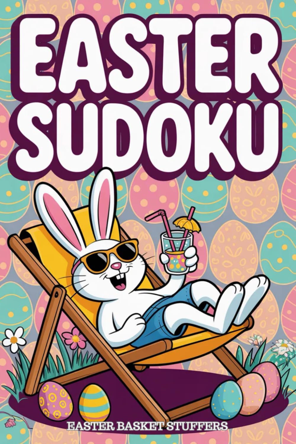 Easter Basket Stuffers: Sudoku Book for Adults: Easy to Hard Large Print Puzzles with Solutions for Relaxation and Holiday Cheer