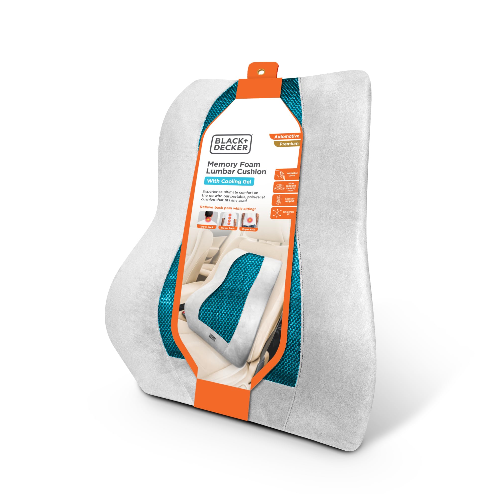 Amazon.com: BLACK+DECKER Memory Foam Lumbar Support Pillow with