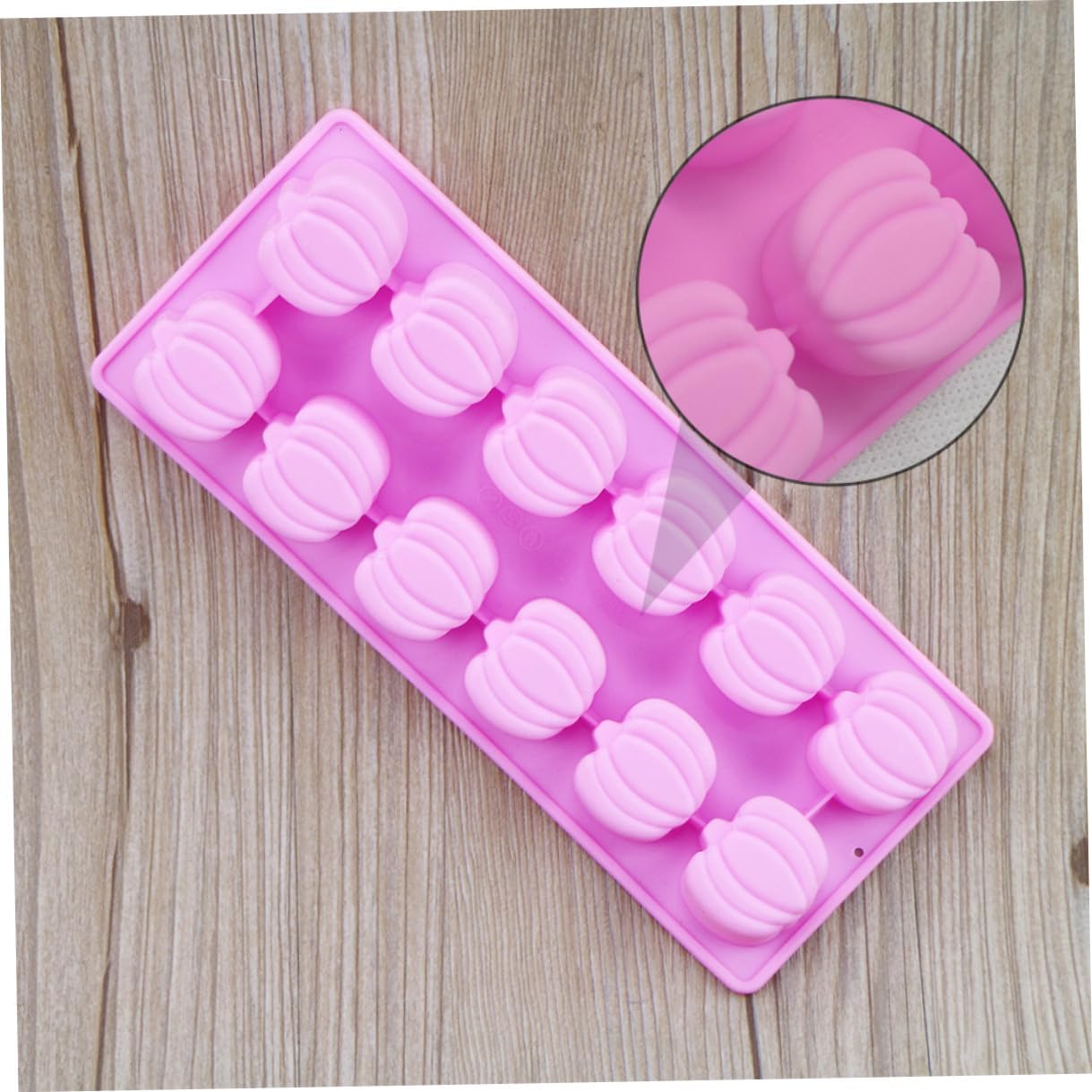OSALADI 3pcs 12-grid Silicone Pumpkin Ice Cube Molds DIY Ice Cube Tray for Halloween Party Flexible Food-grade Silicone Maker Tray for Drinks and Baking