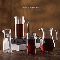 Vista 3 de Vasos de vino tinto de 2.4-16.9 fl oz, dispensador de líquidos, vasos de plástico inastillables para bodas, fiestas de Navidad, cócteles, vasos