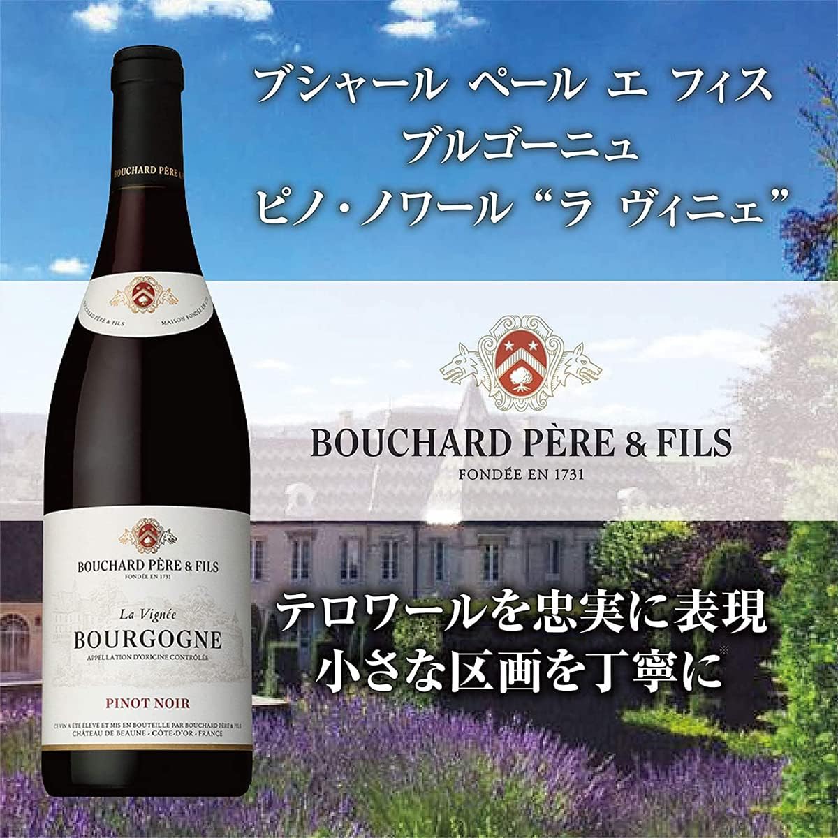 【ブルゴーニュ屈指の老舗名門ワイナリー・軽やかな果実風味と控えめな樽香が心地よい】ブシャール ペール エ フィス ブルゴーニュ ピノ・ノワール"ラ ヴィニェ" [ 赤ワイン ミディアムボディ フランス 750ml ]