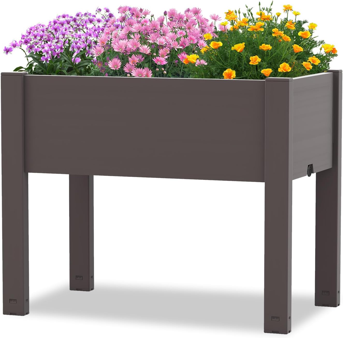 Fioriera LIDO Con Sistema Di Auto-irrigazione E Sottovaso Integrato Di Santino Dimensioni 12 3l Colore Antracite 88852192 - Foto 5