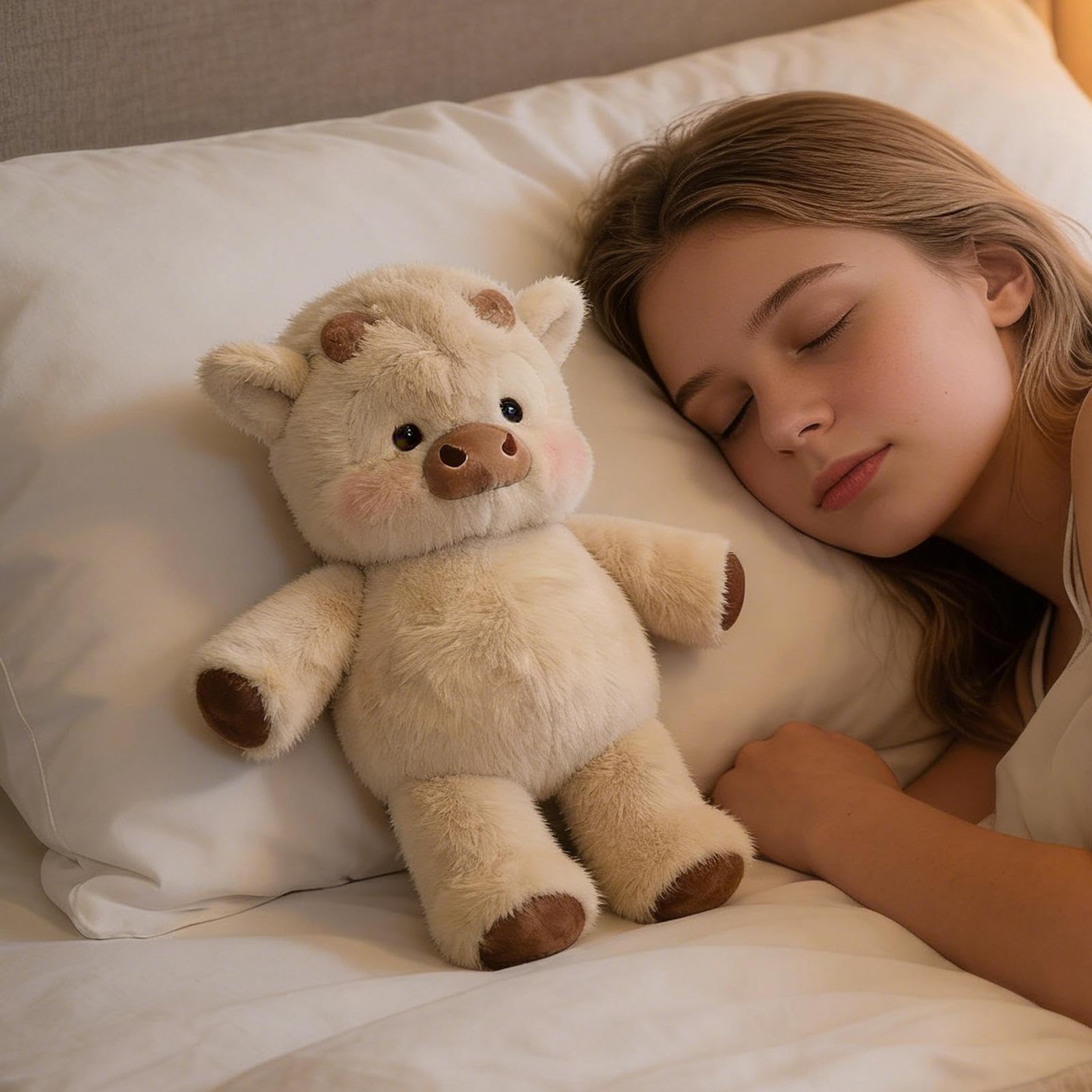 Giocattolo Di Peluche Di Cinghiale Selvatico 45 Cm Peluche Di Cinghiale Ripieno, Bambola DiPeluche Di Pecora Di Cartone Animato, Giocattolo Morbido Di Maiale, Per Bambini, Uomini, Donne - 4