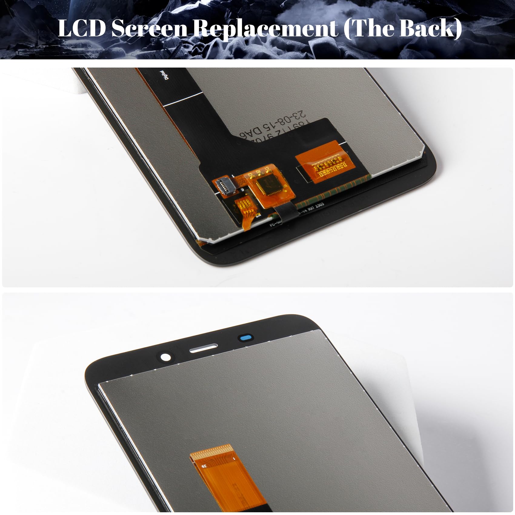 Dla Oukitel WP32 wyświetlacz LCD do Oukitel WP32 zamiennik ekranu dotykowego digitizera zestawy naprawcze (czarny, bez ramki)