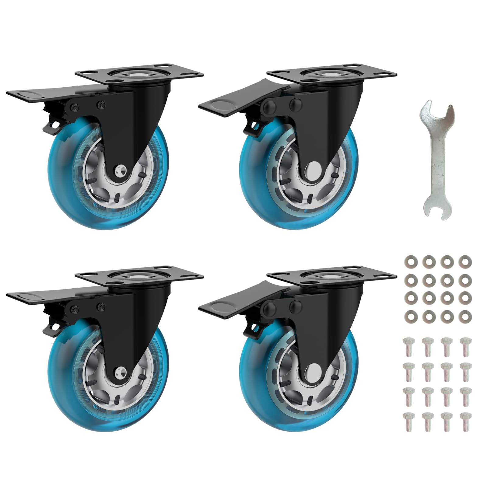 3 In Plate Caster Wheels - Heavy Duty With Brake Nigeria | Ubuy