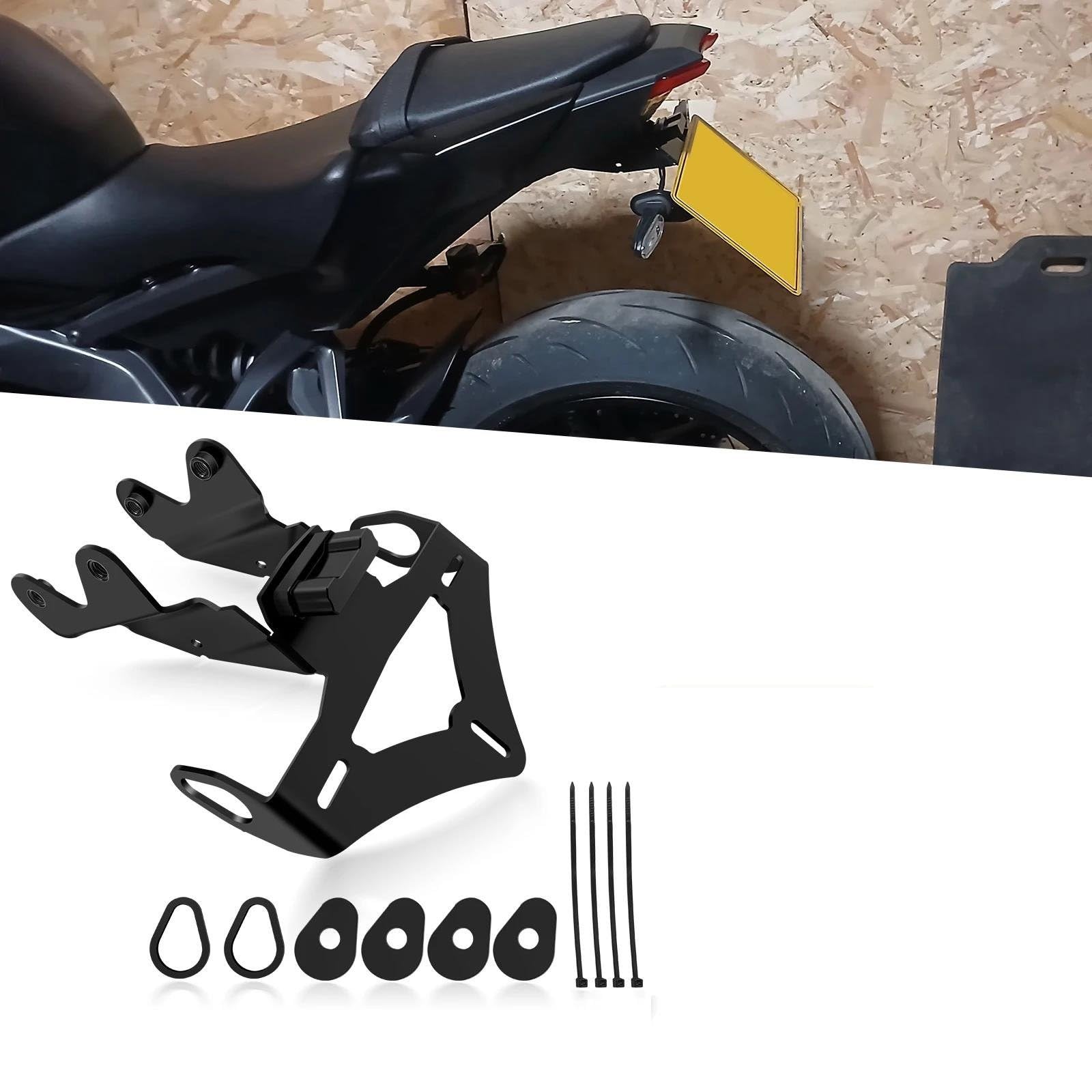 Portamatrículas Moto para Yamaha para MT-09 SP MT09 2024 2025 Soporte De Matrícula para Guardabarros Trasero De Motocicleta