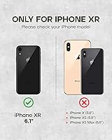 Vista 2 de Porter Riley - Funda de cuero para iPhone XR. Funda de piel auténtica con soporte, carterabilletera con ranuras para tarjetas, soporte horizontal