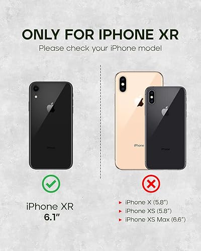 Miniatura 2 de Porter Riley - Funda de cuero para iPhone XR. Funda de piel auténtica premium con ranuras para tarjetas, soporte horizontal, marco duradero (marrón