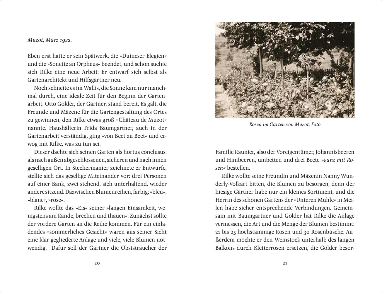 Rilke als Gärtner: Mit zahlreichen Pflanzenfunden aus Rainer Maira Rilkes Notizbüchern (Insel-Bücherei)