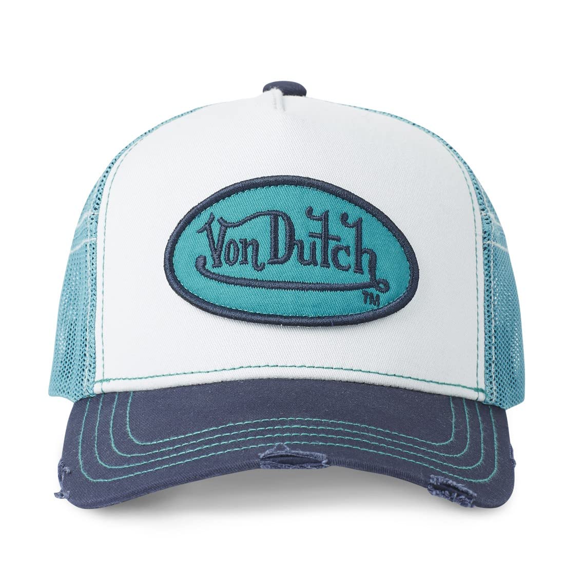 Tracker Kappe Herren Perfekter Halt, Cap Herren, Blau, Hypoallergen, Schwarzgrau, Einheitsgröße