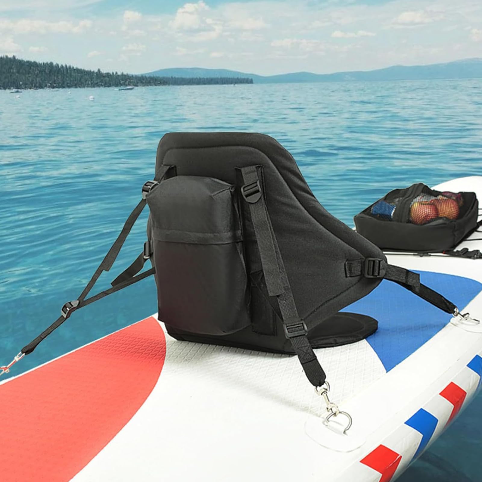 Sedili Kayak Regolabili,Sedile Sostituzione Kayak Schienale Rigido - Sedile Regolabile Amovibile Con Sacchetto Per Attrezzatura Unisex