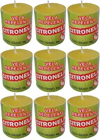 Kit 9 Velas Citronela 90g Cada Master