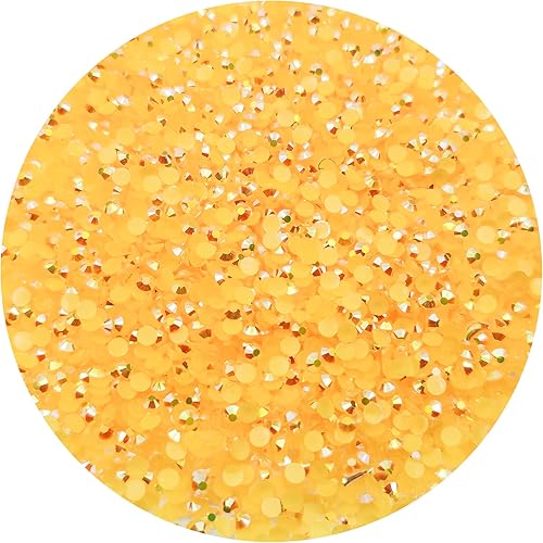 Mulutoo 10000 diamantes de imitación de resina de 0.118 pulgadas (0.118 in) con parte trasera plana, parte trasera plana, diamantes de imitación de