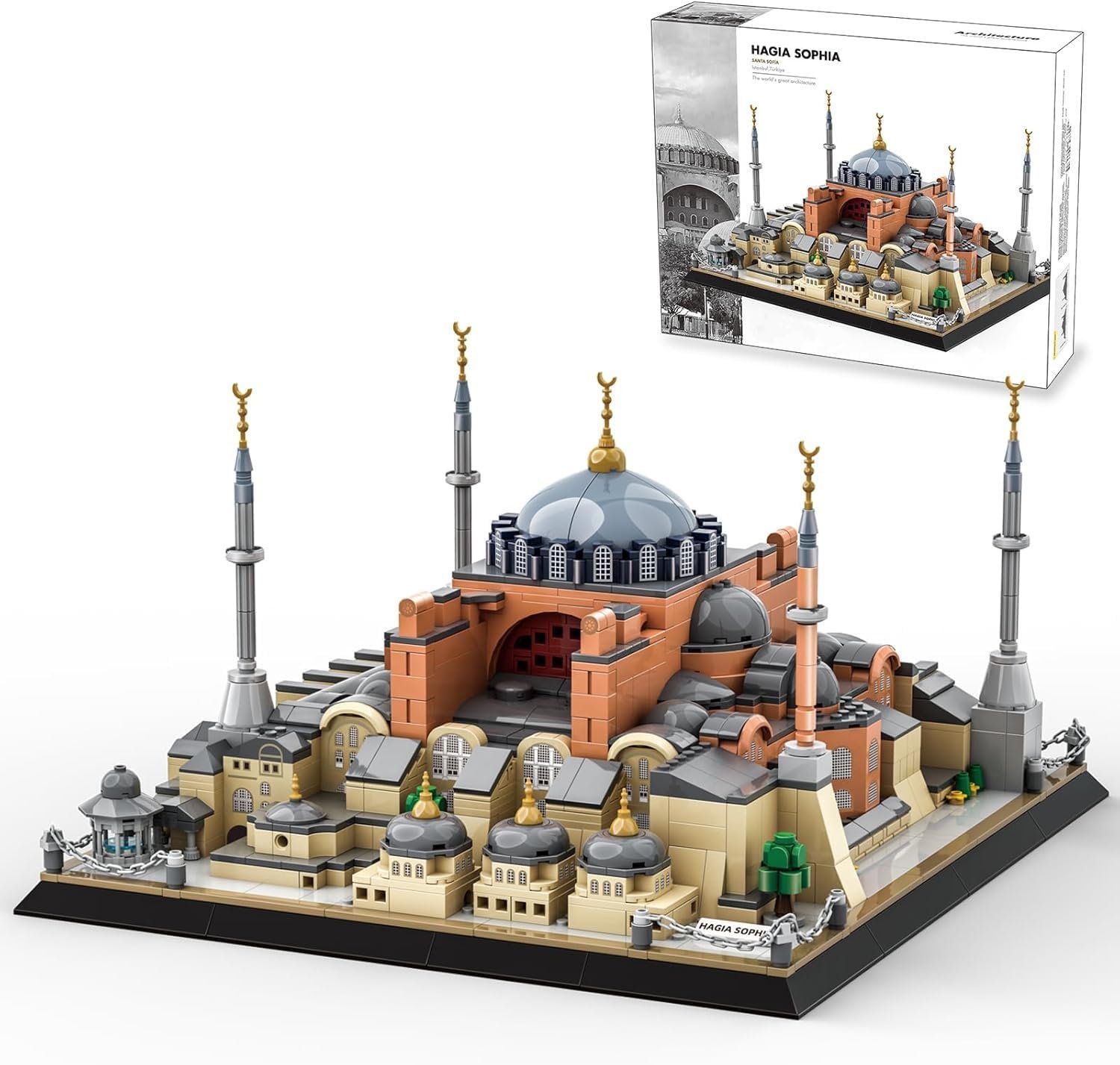 Photo 1 of ***MISSING PARTS***
Myth Qholve Hagia Sophia Cathedral Building Block Toy Landmark Architecture Model Kit for Adults Teens and Collectors Display Gift Set