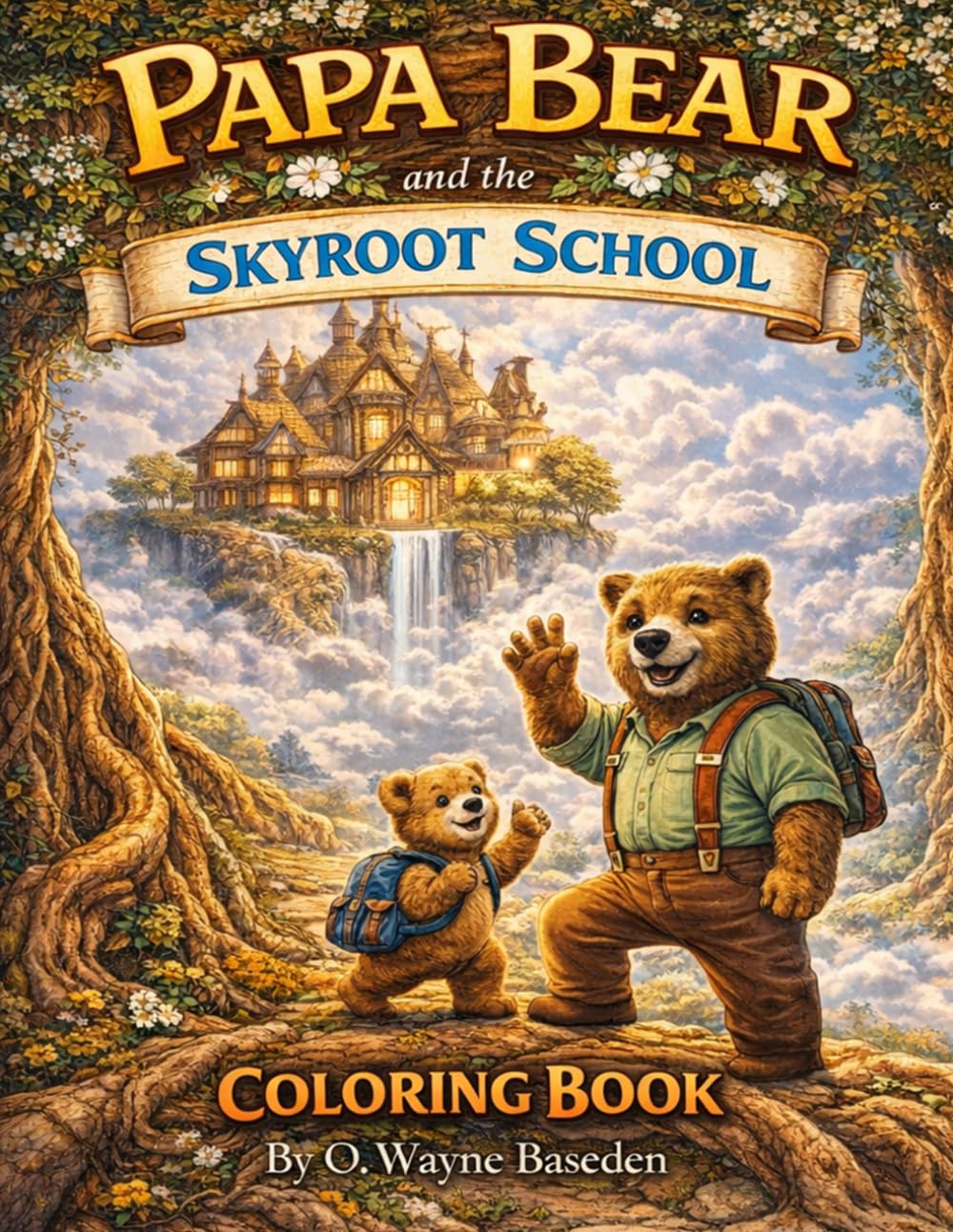 Papa Bear and the Skyroot School Coloring Book