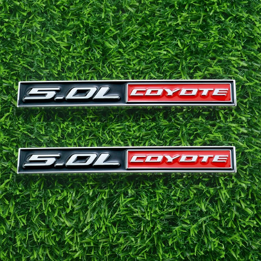 2pcs 5.0L Coyote V8 Emblems, 3D Trim Fender Hook Trunk Badge - Foto 7