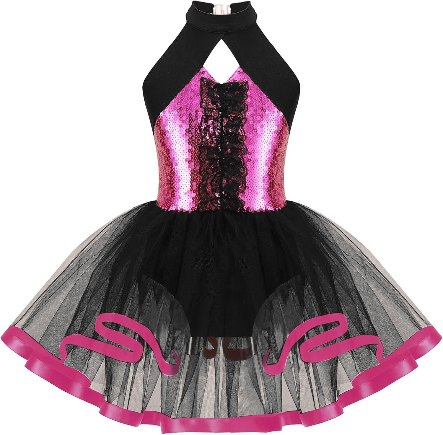 Costume Scena Festa Bambini Costume Danza Bambina Con Top Paillettes E Pantaloni Chiffon - Set Belly Dance Colorato Set Belly Dance Paillettes - Foto 9