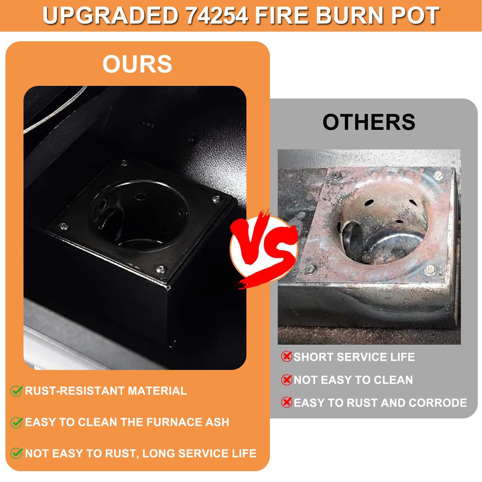 Amazon.com: 74254 Fire Burn Pot for Austin XL Pit Boss Parts,Pit