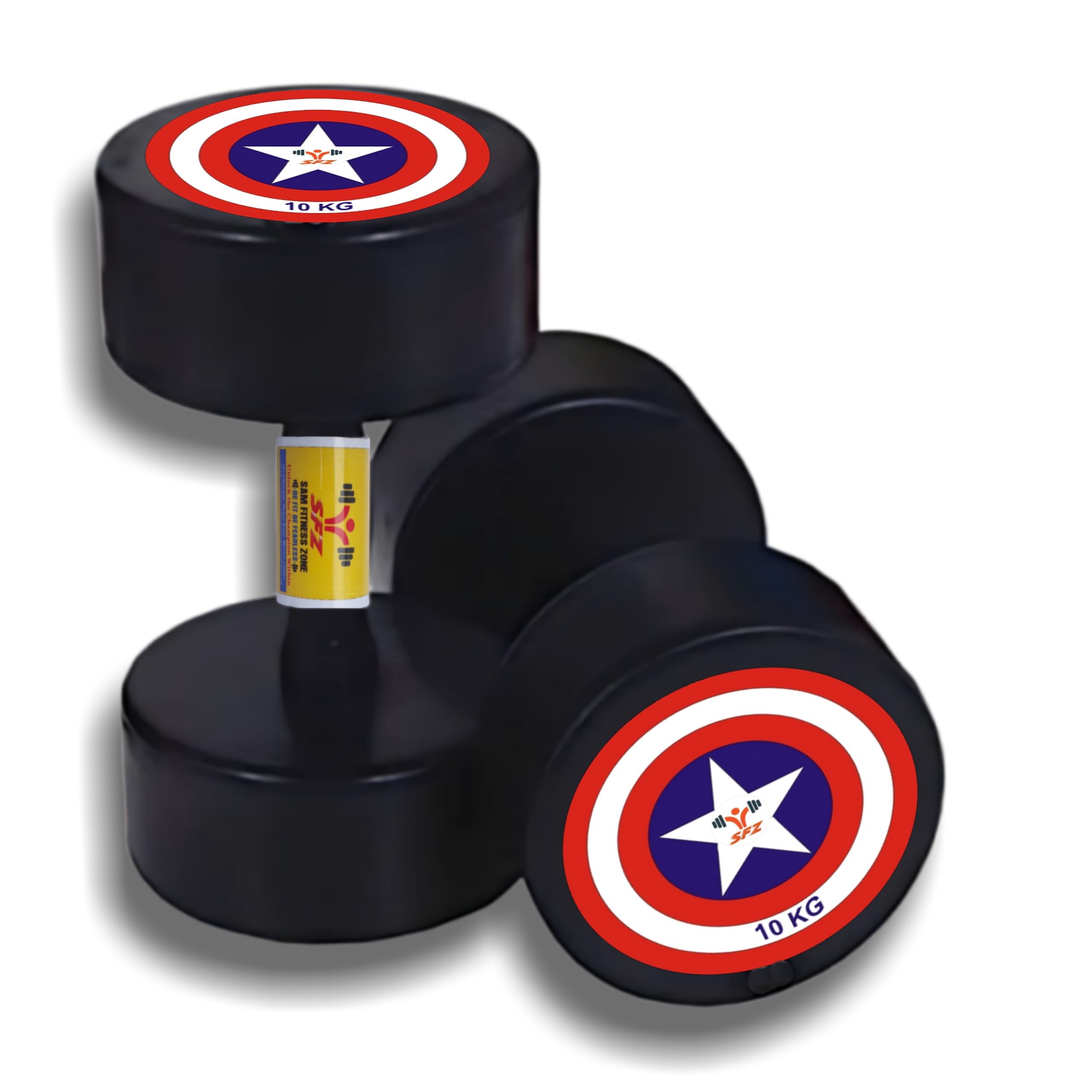 SFZ Rubber Coated Fixed Weight Dumbbells 10kg Set For Home Gym And Professional Dumbles pair /20 kg Weights. (B09DZ3X9KN) Amazon Price History, Amazon Price Tracker