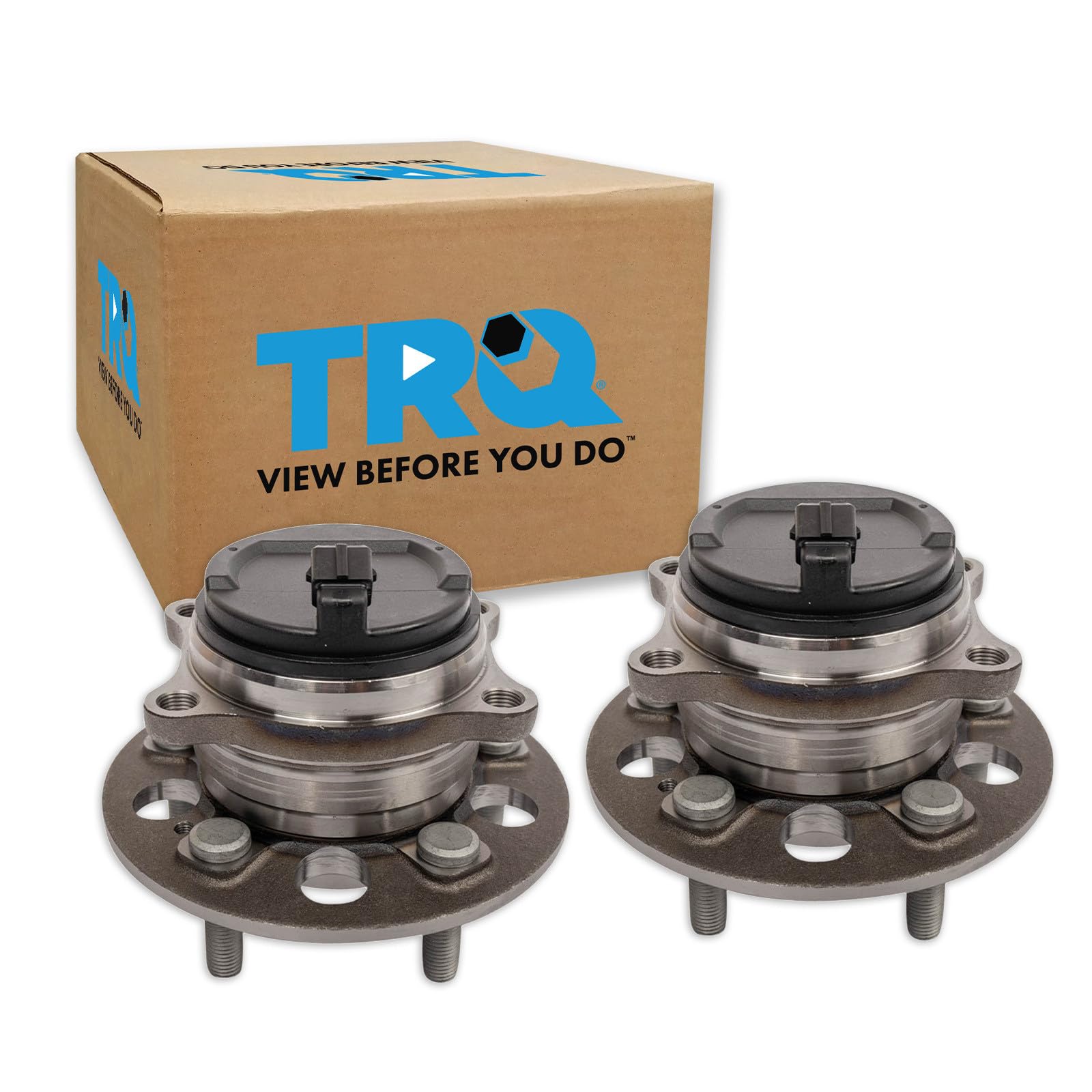 TRQ Front Left and Right Wheel Bearing and Hub Assembly Set 2 Piece