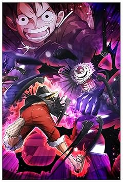 Amazon Co Jp Ltchワンピース日本のアニメ壁紙ルフィvsカタクリキャラクターhdポスター壁画キャンバスポスター寝室の装飾スポーツ風景オフィスルームの装飾ギフトアンフレーム 12 18インチ 30 45cm ホーム キッチン