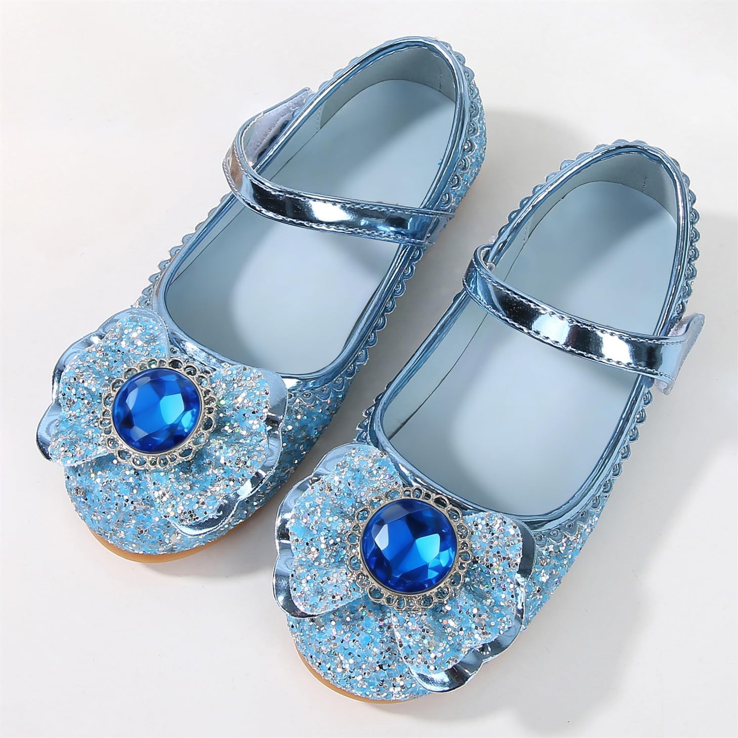 FStory&Winyee Mädchen Prinzessin Schuhe Kinder Sandalen Partei Glitzer Kristall Schuhe Mädchen Kostüm Zubehör Karneval Verkleidung Party Aufführung Fasching Tanzball