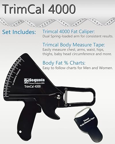Miniatura 3 de Plicómetro de grasa corporal Sequoia Fitness trimcal 4000 Negro 1