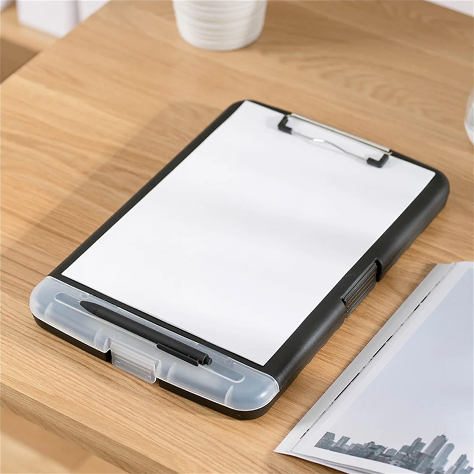 Klemmbretter 3 stücke Zwischenablage Büro Clip Boards for Schriften Lagerung A4 Zwischenablage Tragbare Versiegelt Bequem Halter Student Für Unternehmen