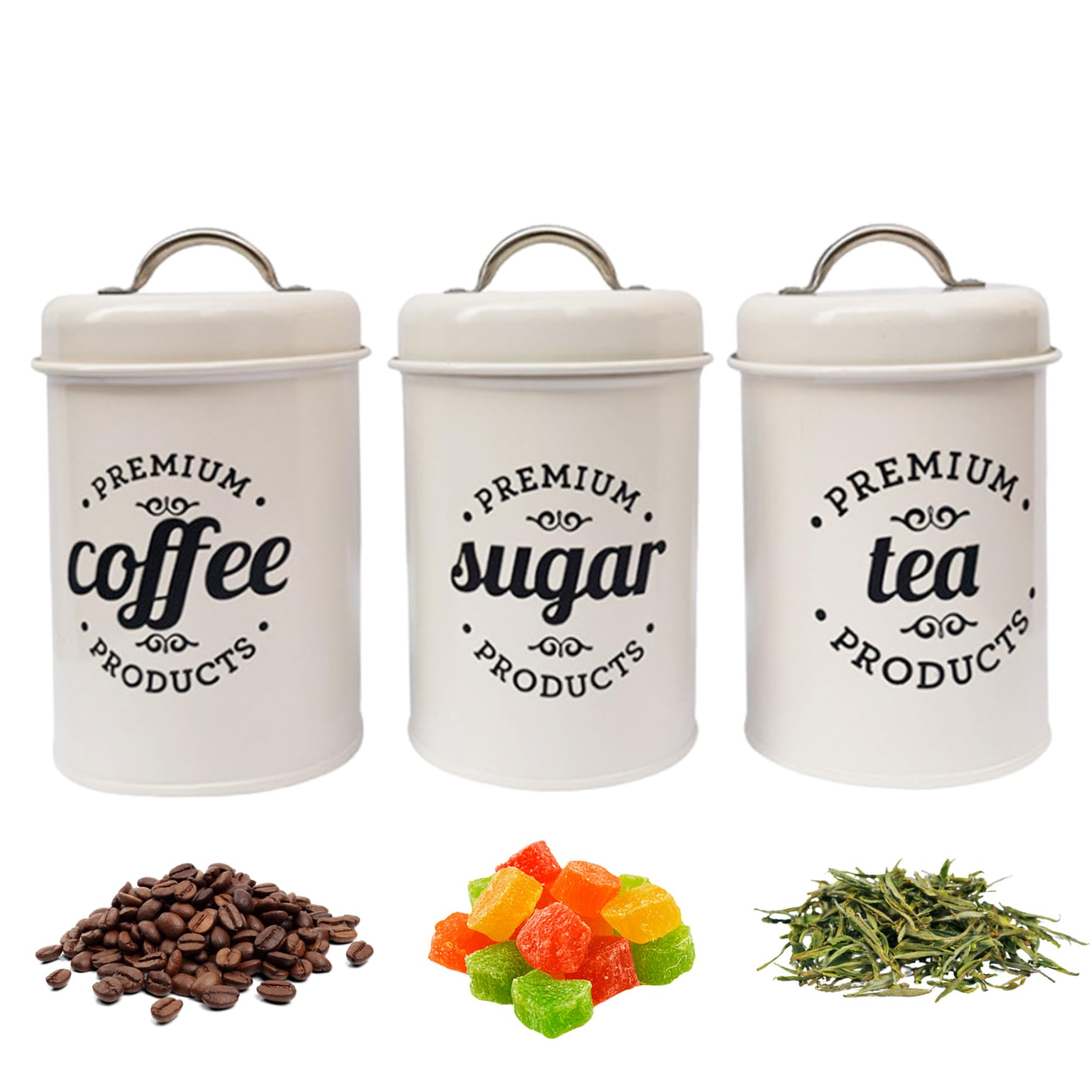 Recipientes para té, azúcar y café redondos que evitan fugas de olor y ordenan tu cocina