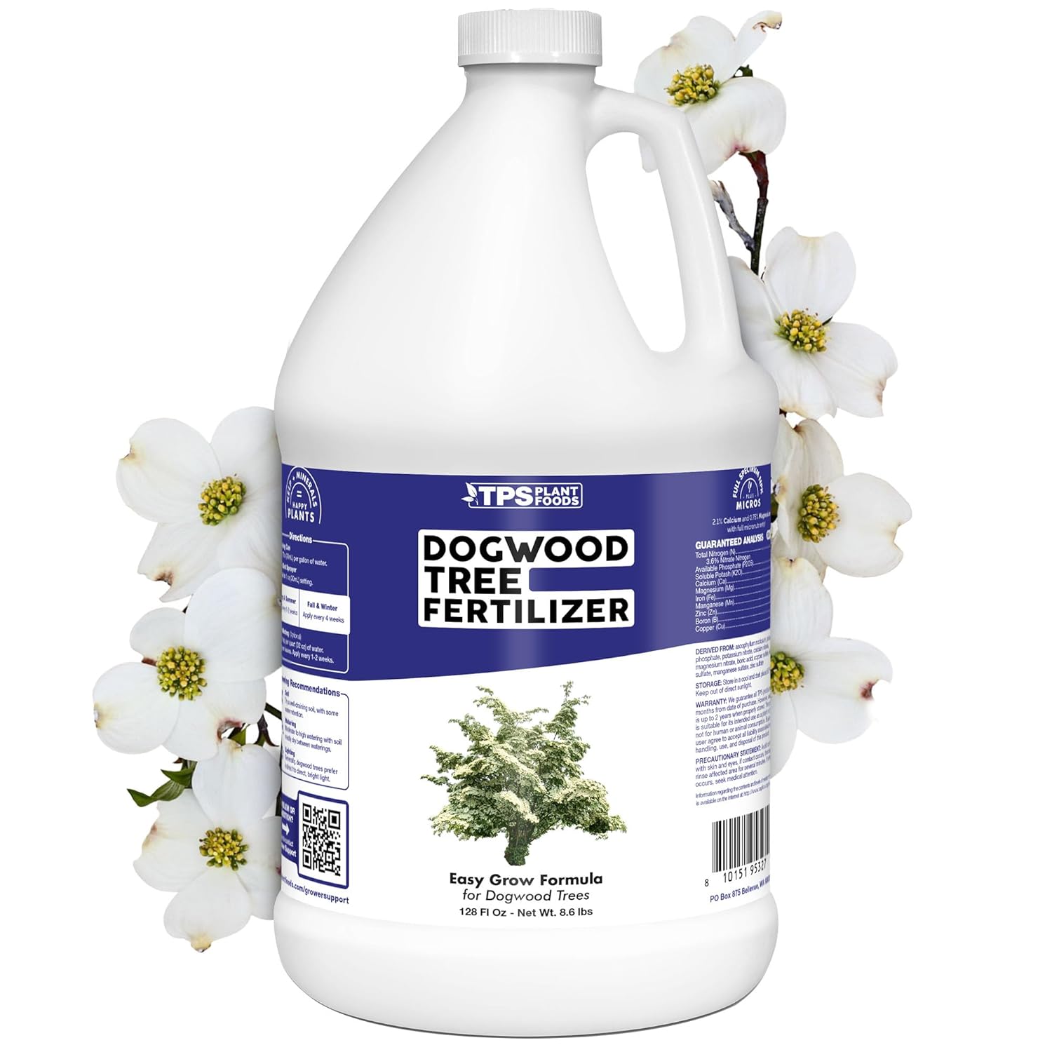 Dogwood Tree Fertilizer – Liquid Plant Food for All Dogwood Varieties - Supports Vibrant Blooms, Stronger Roots & Healthy Growth, 32 oz