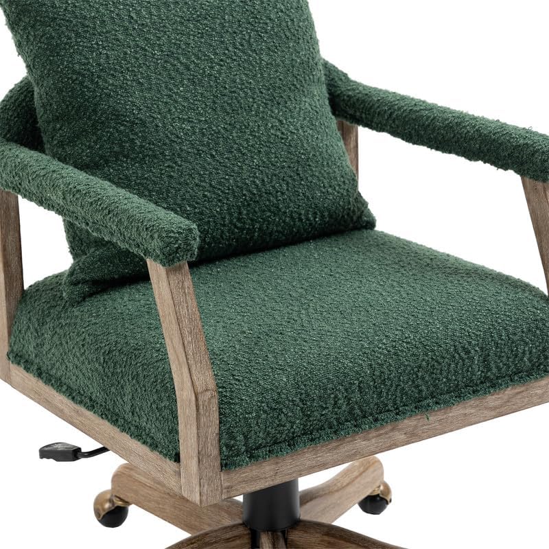 Miniatura 6 de Silla ergonómica de oficina con ruedas, sillas de escritorio de oficina en casa con reposabrazos y respaldo, silla giratoria de 360 de altura