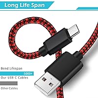 Vista 4 de AOSOK Cable de carga para controlador PS4, cable de carga de 6 pies de largo para Playstation 4 cargadorPS4 SlimPro controladores inalámbricosXbox