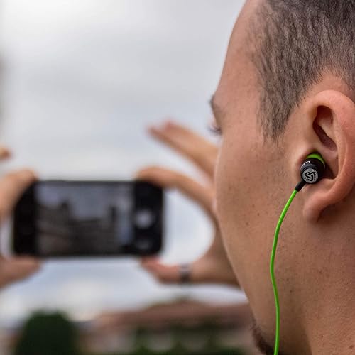 Miniatura 3 de LUDOS Clamor  Auriculares con cable, diseño intraauricular, con micrófono, cancelación de ruido, con espuma viscoelástica para iPhone, Samsung,