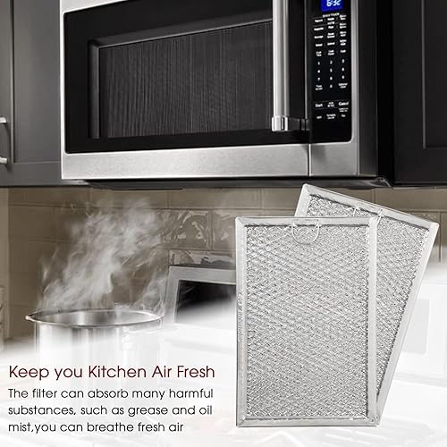 Miniatura 4 de WB06X10309 Filtro de grasa para horno microondas 7-58 x 5 x 332 pulgadas por Seentech (filtro de microondas) - Números de pieza de repuesto