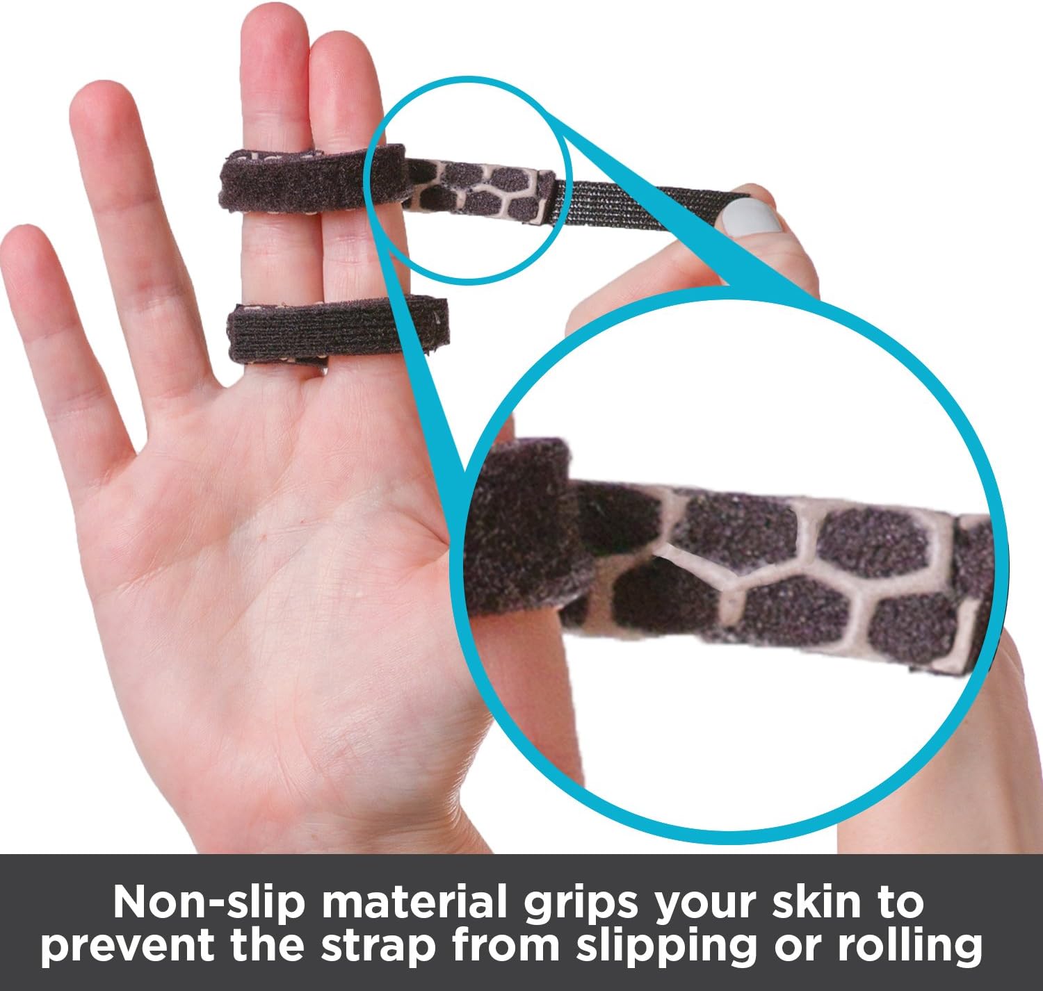BraceAbility Buddy Tape Finger Splint Wraps | Non-Slip Loop Straps for Treating/Taping a Jammed Finger, Sprained Knuckle, Swollen or Dislocated Joint, Fractured Pinky (Pack of 3) : Health & Household
