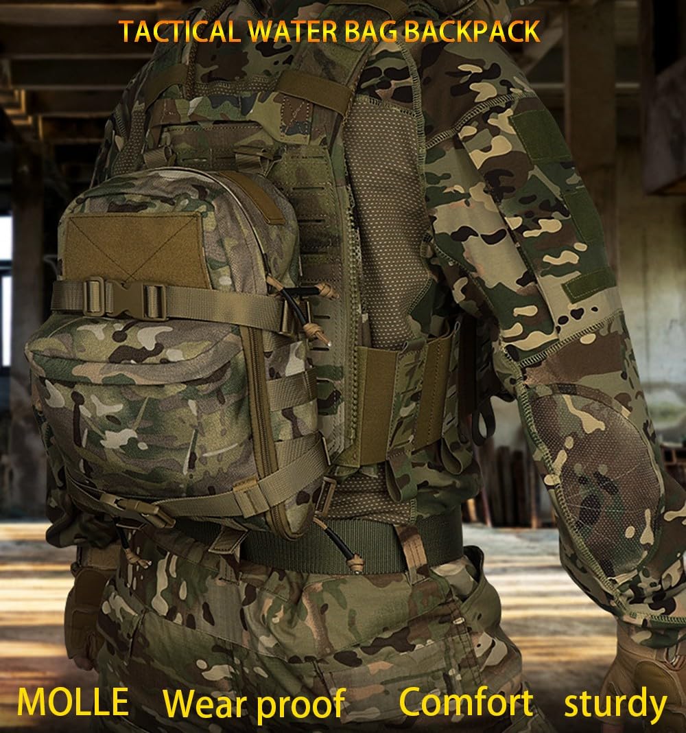 VULPO Tactical Mini borsa per l'idratazione gilet Molle zaino VULPO Tactical Mini borsa per l'idratazione gilet Molle zaino