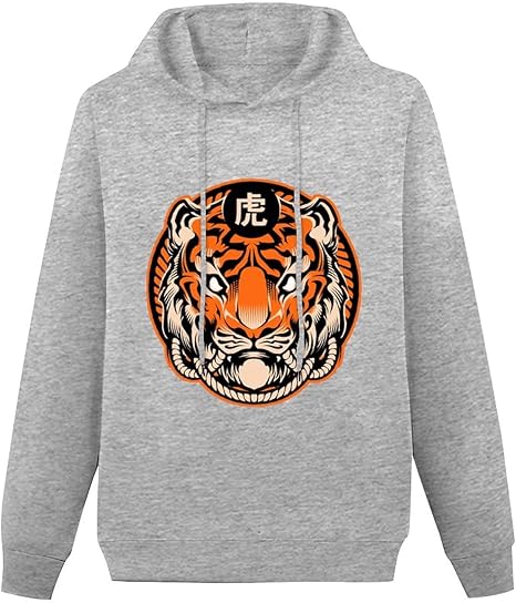 Amazon Co Jp パーカー レディース 虎 タイガー 和柄 イラスト スウェットシャツ 綿100 トレーナー クルーネック 長袖 プルオーバー トップス ジャージ 柔らかい ゆったり 肌に優しい シルエット おしゃれ かっこいい服 春 秋 冬 ファッション
