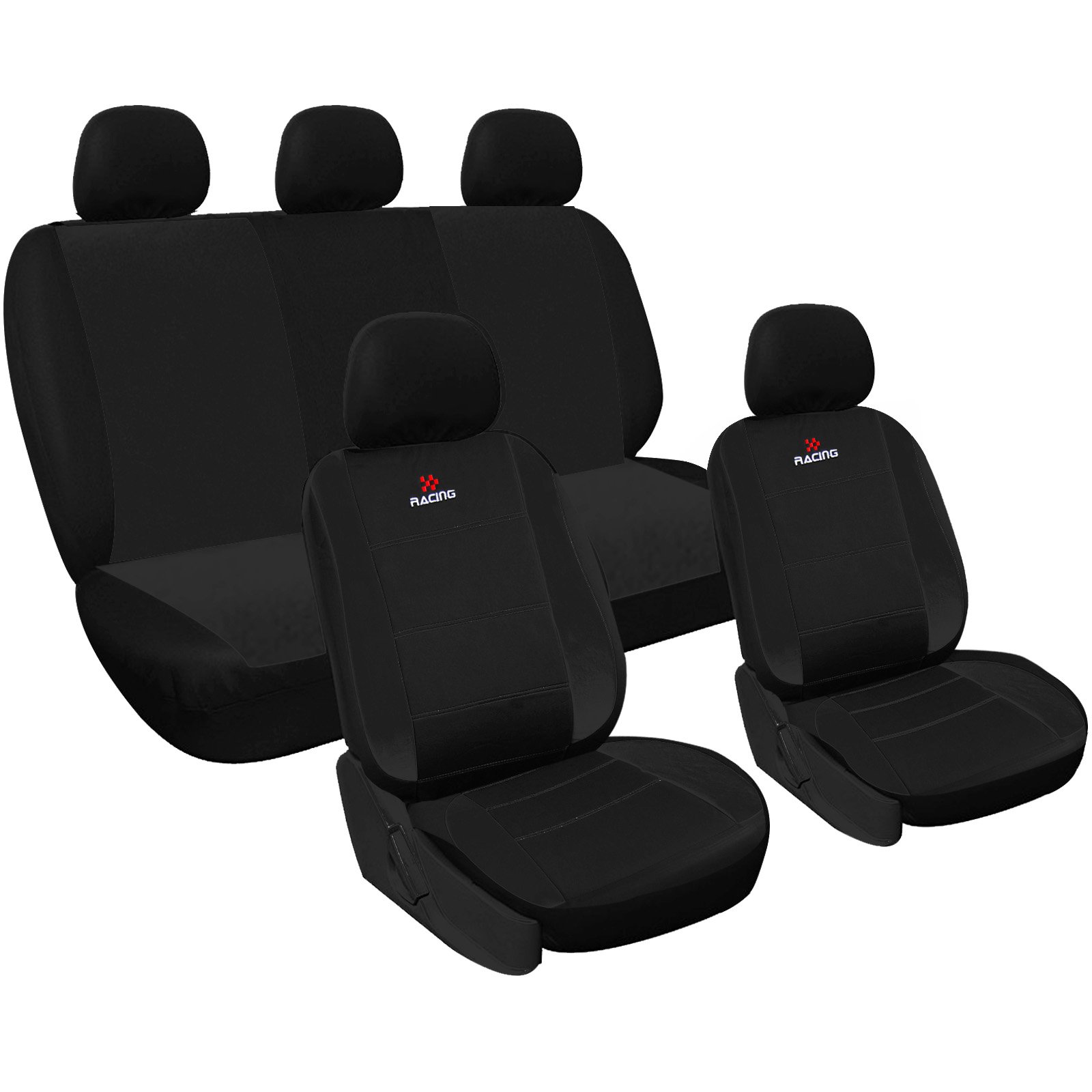 Housses De Siège Auto Motor Trend - Néoprène Imperméable - Universelles - Compatibles Airbags - Protection Et Confort - 5