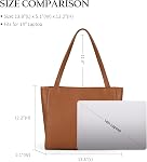 befen Genuine Leather Tote Bag for Women, Women's Leather Shoulder Bags Purses Satchel Handbags with Top Handles