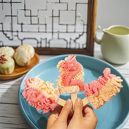 Miniatura 2 de Ices Stick Crema Molde Bandeja Cubos Herramienta de Forma de Dragón Molde de Paletas de Silicona Molde para Alimentos para Bebés Moldes de Paletas