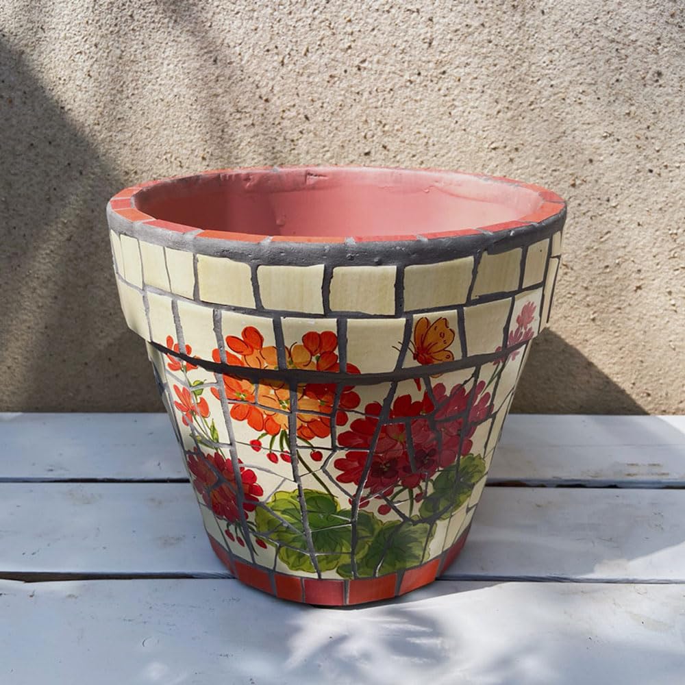 DFGHNBVC Pottery Flower Pot Painted Succulent Mini Plant Pots, Planter Style Hand Painted Multicolor Indoor Outdoor Garden Flower Vase Succulent Planter For Home Office Decor,I