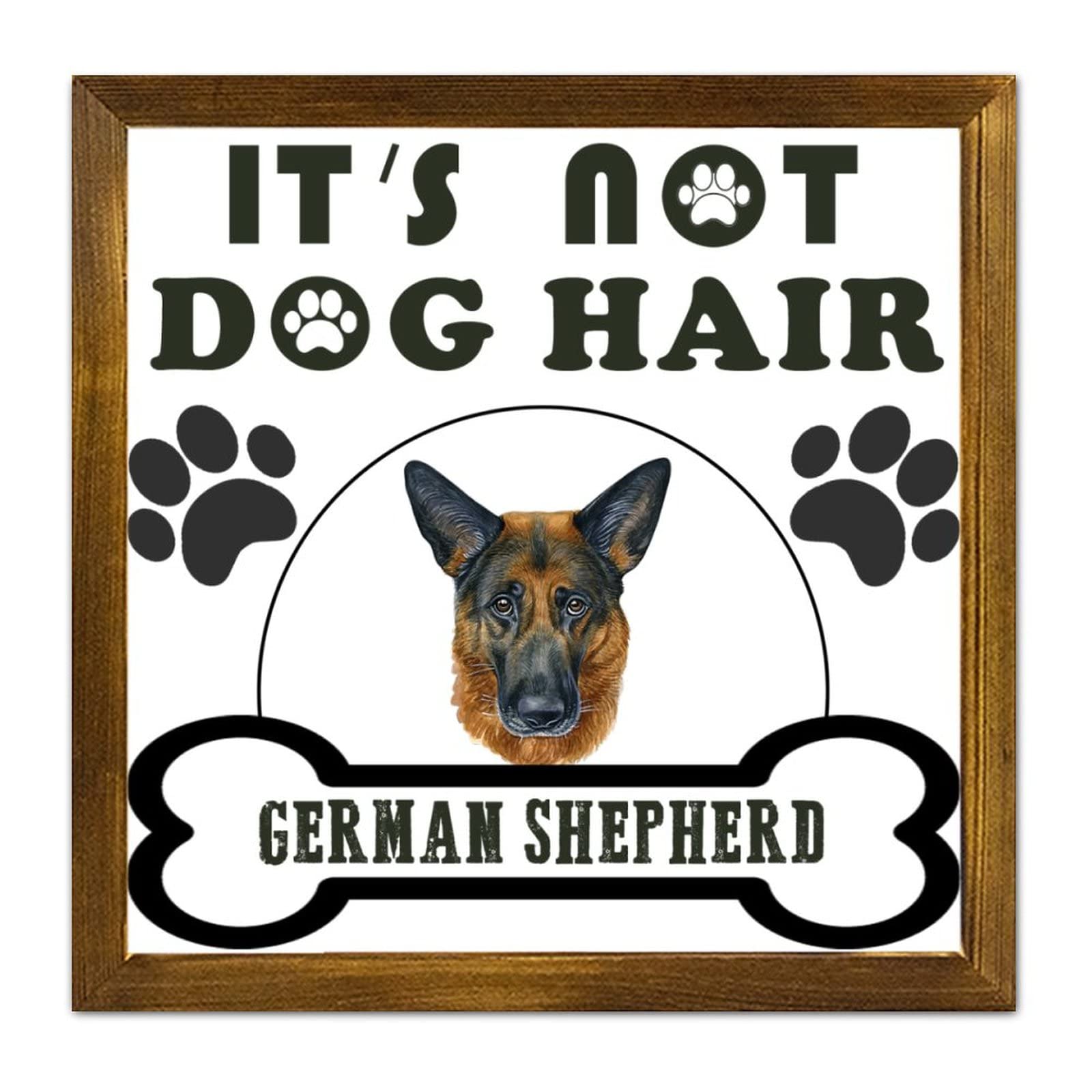Plaque berger allemand en bois cadre ideal cadeau nouvelle maison